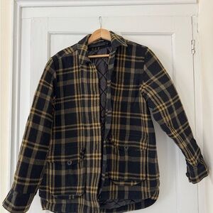 Jenni Kayne Women’s Black & Tan Plaid Insulated Shaket